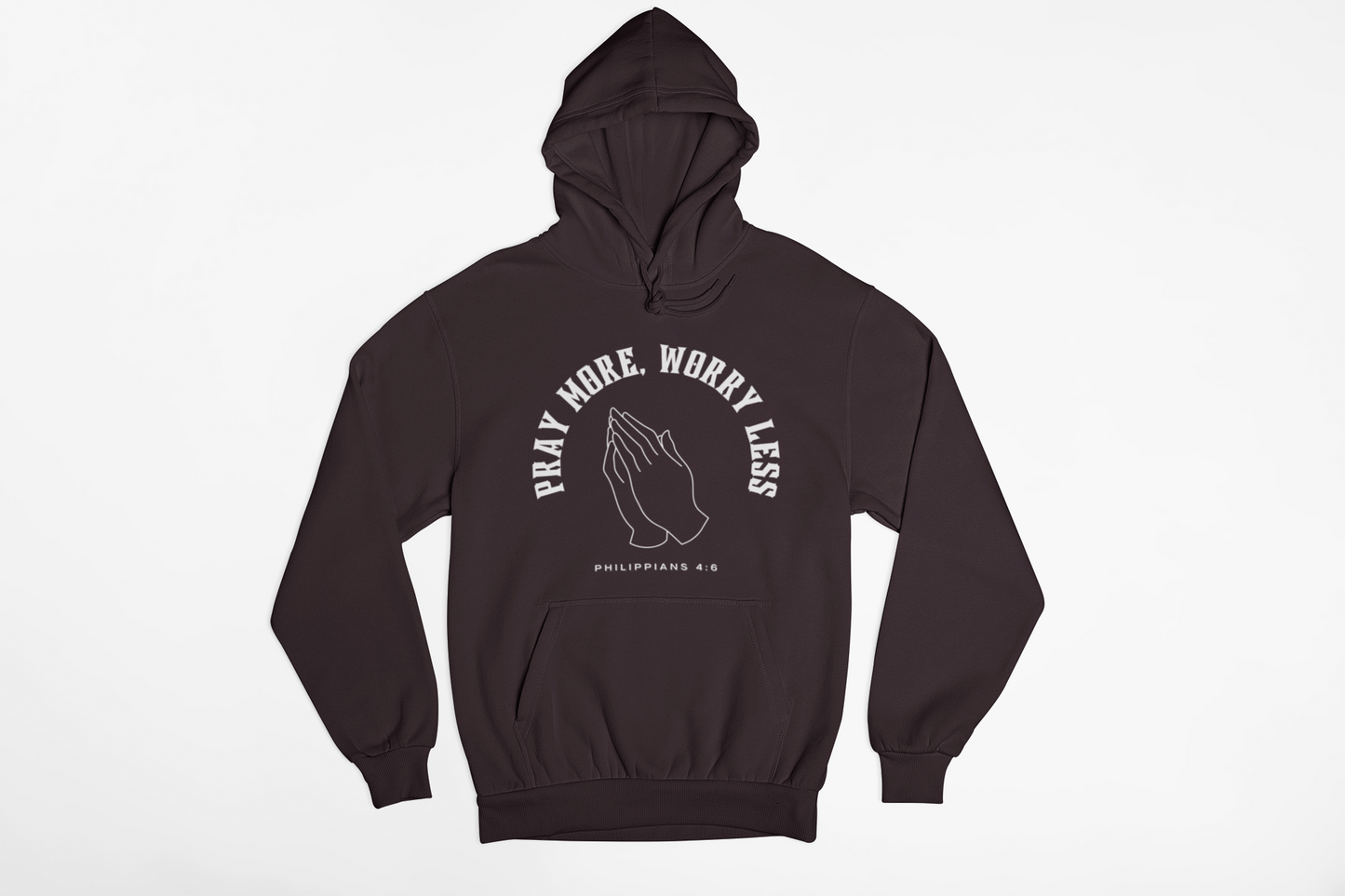 Pray More Worry Less Christian Hoodie