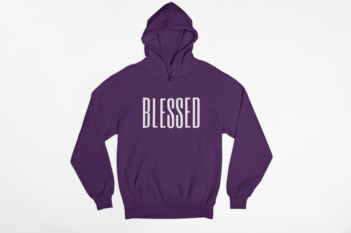 Blessed Faith Christian Hoodie, Gold on Black Hoodie