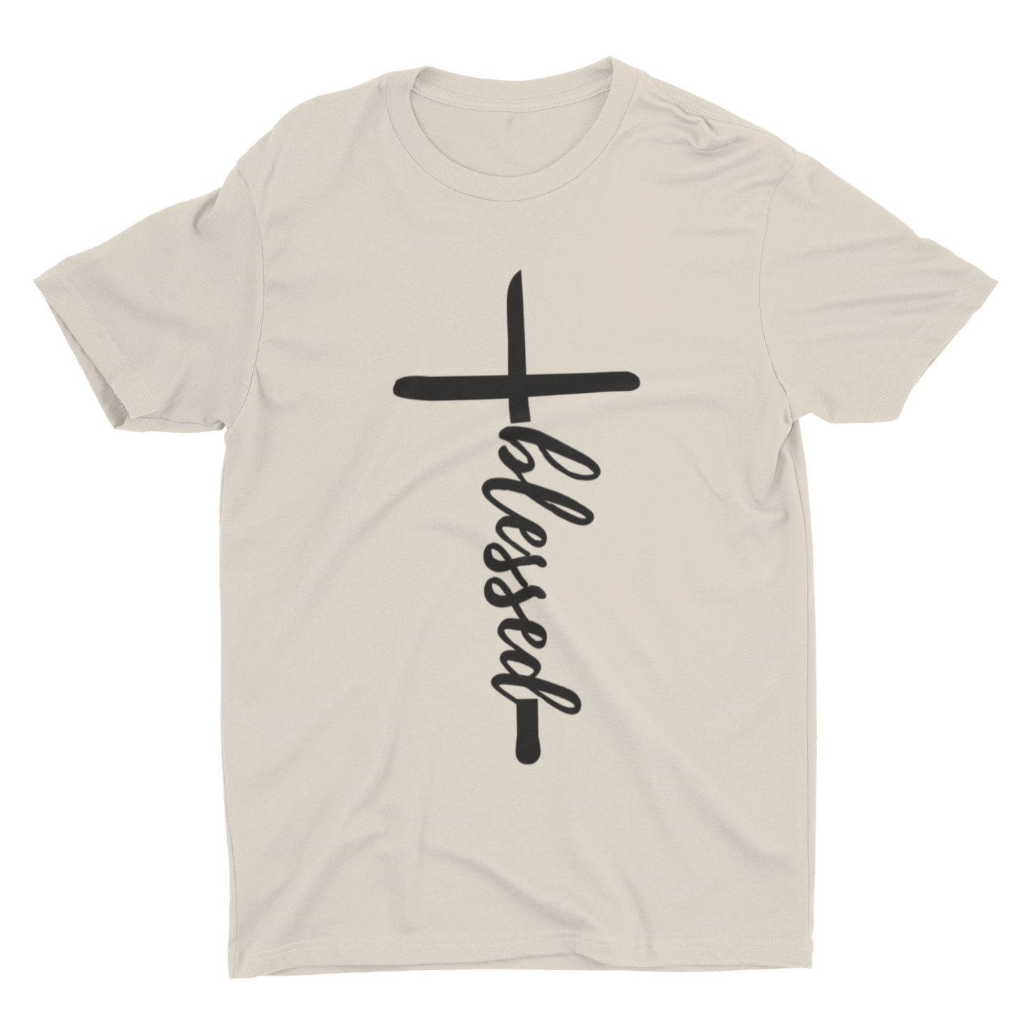 Blessed cross graphic t-shirt for fall