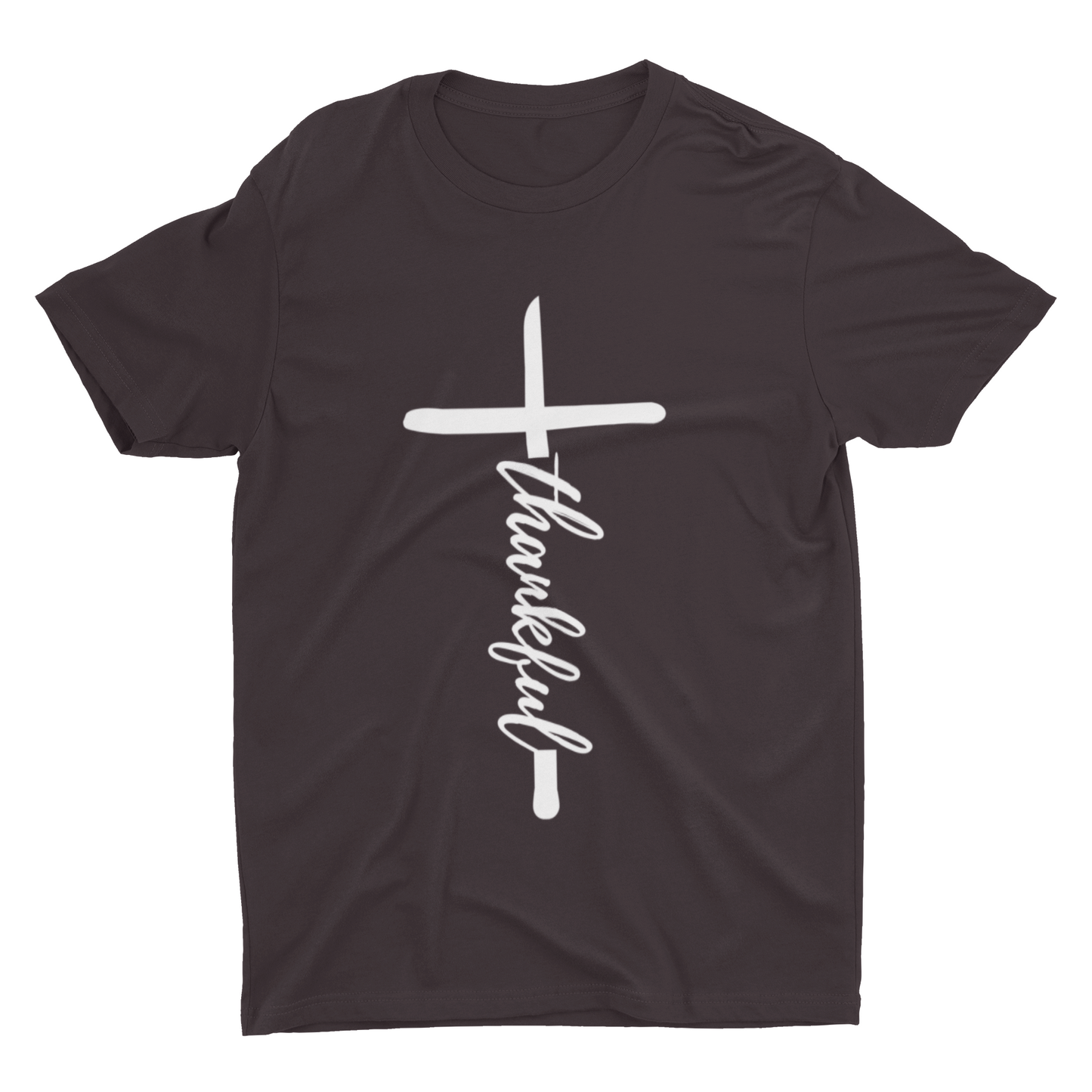 Thankful cross graphic t-shirt for fall