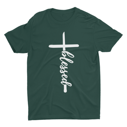 Blessed cross graphic t-shirt for fall